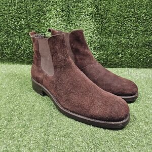Wolverine 1000 Mile Montague Brown Suede Ankle Pull On Chelsea Boots Mens 8.5